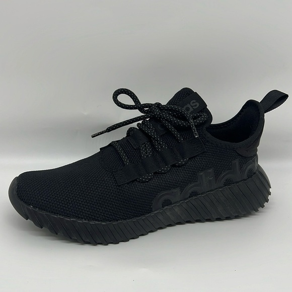 adidas Other - Adidas Men’s Core Black Kaptir 3.0 Large Graphic Text Running Shoes 8.5